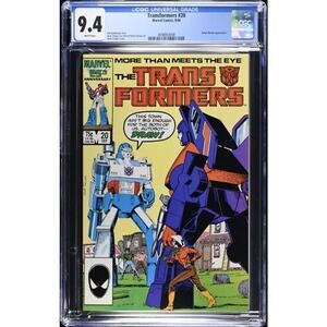 Transformers 20 Marvel   9.4 CGC  Robot-Master  Cool 1986       864008